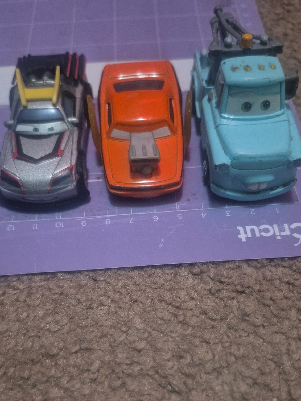 Die-Cast Kids Vehicle Trio - Orange, Blue, Silver